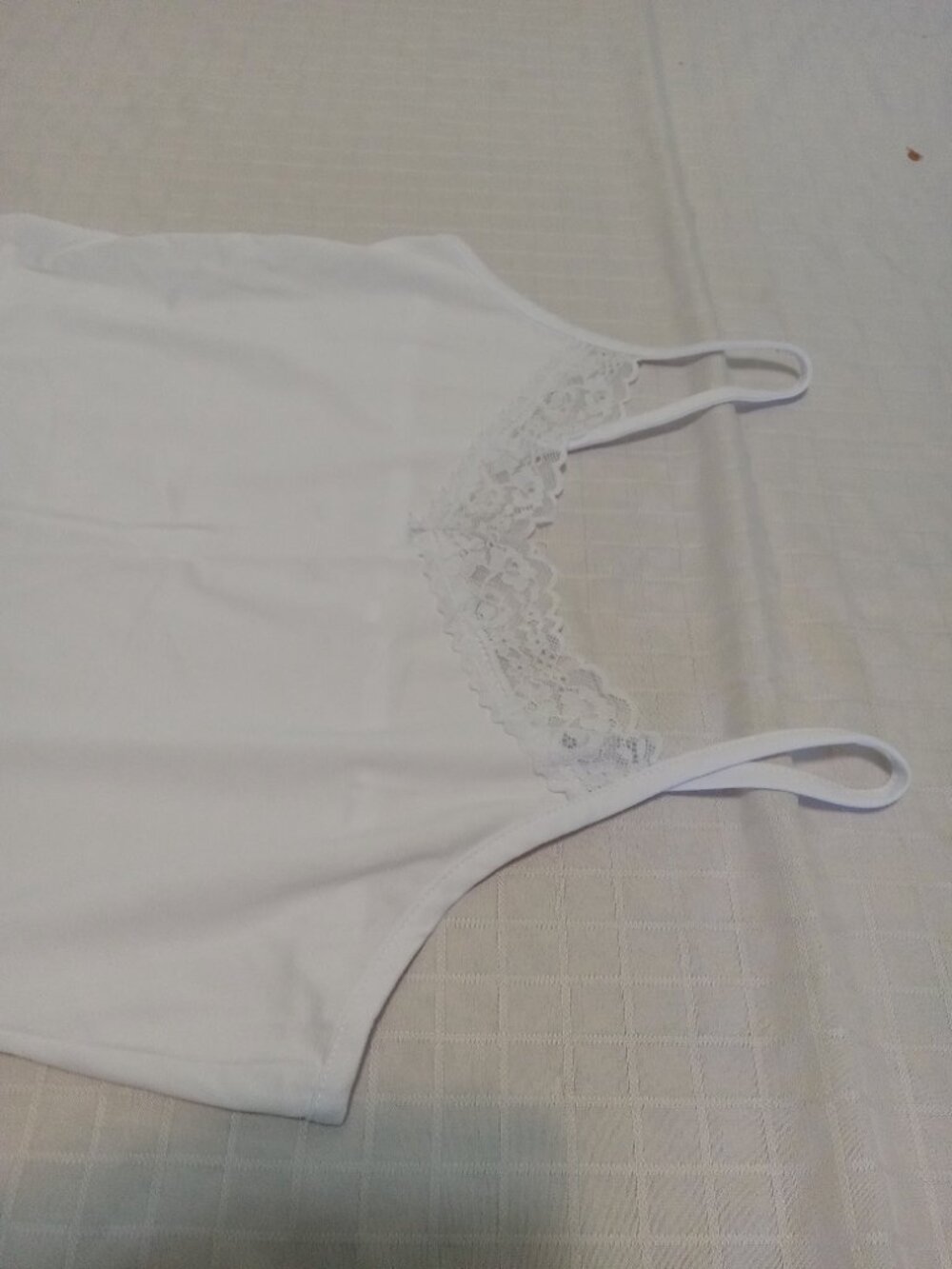 Long white petticoat with lace, size M, New